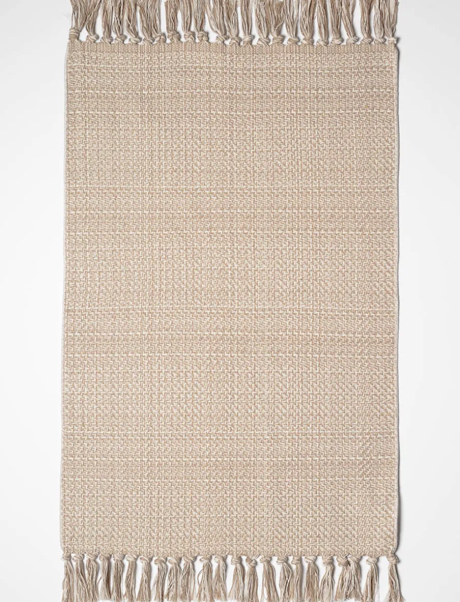 Woven Rug with Fringes