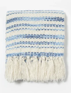 Woven Throw with Fringe