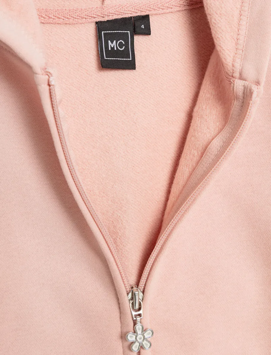 Zip-up Cardigan with Pocket