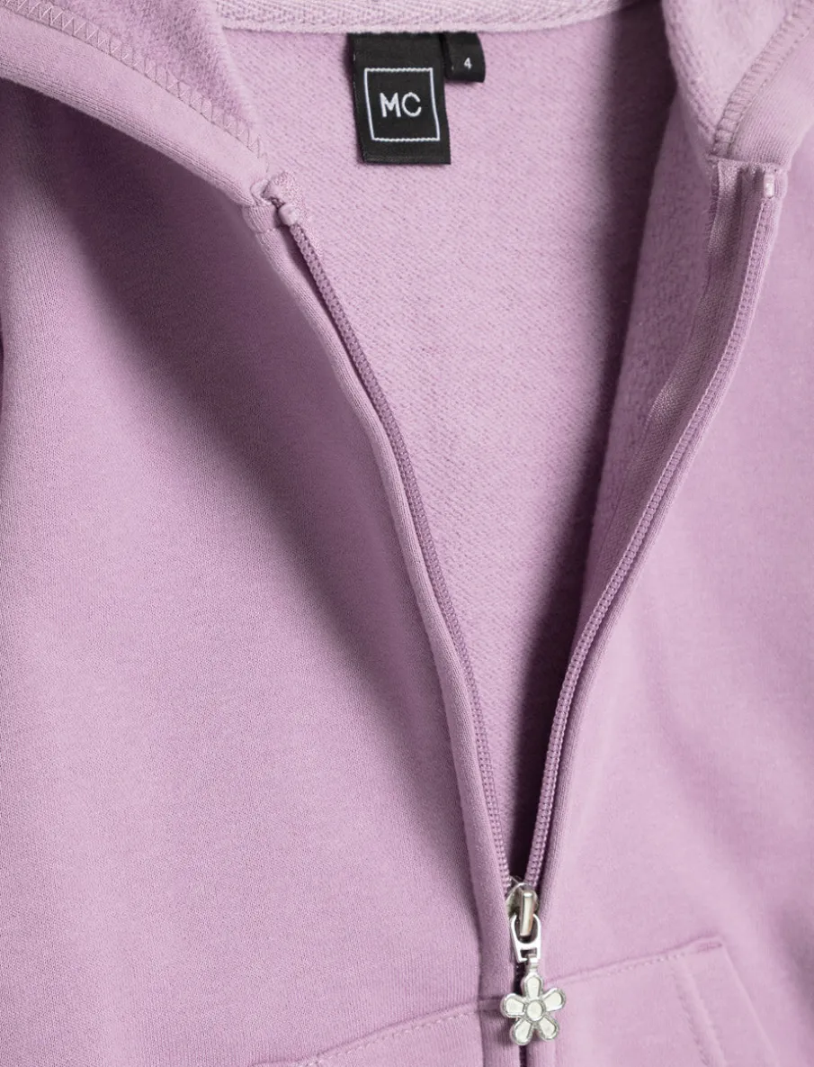 Zip-up Cardigan with Pocket