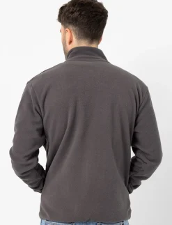 Zip-up Fleece Jacket with High Collar