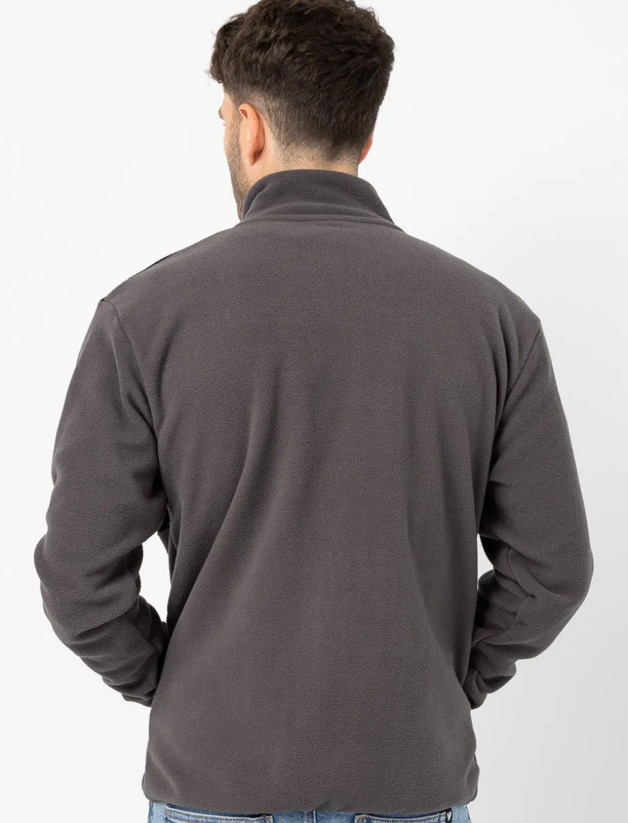 Zip-up Fleece Jacket with High Collar