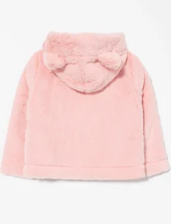Zip-up Hooded Jacket with Ears - Little Girl
