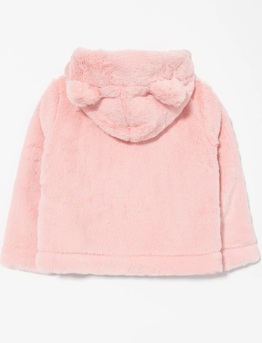 Zip-up Hooded Jacket with Ears - Little Girl