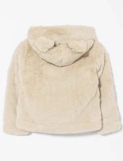 Zip-up Hooded Jacket with Ears - Little Girl