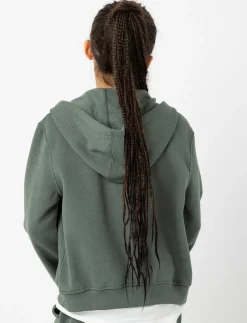 Zip-up Hoodie Cardigan with Kangaroo Pocket