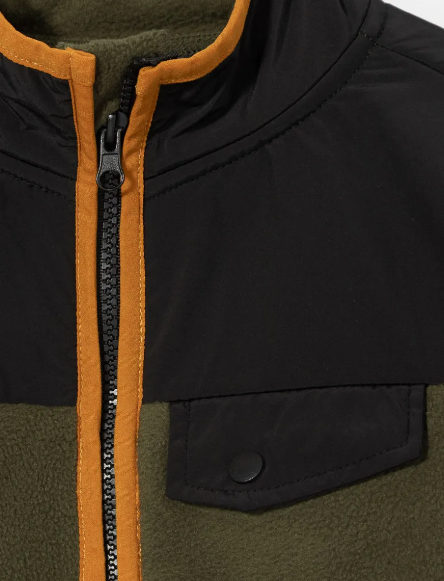 Zip-up Polar Jacket with Pockets - Little Boy