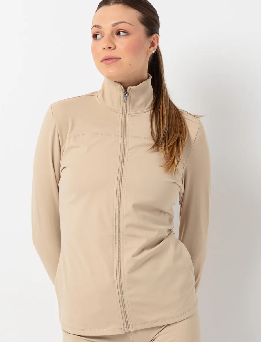 Zip-up Sports Top
